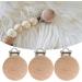 FDIT 5PCS Pacifier Clips - Wood Dummy Clips for Babies | Teething Accessories & Nipple Holders | Infant Dummy Closures - Buy Online on GoSupps.com