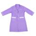 DOITOOL Beautician Overalls Womens Work Blouses Womens Work Dresses Blouse for Women White Overalls for Women Short Sleeve Formal Dress for Women Women's Nylon Simple Work Clothes Purple 87x48cm