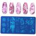Marble Pattern Nail Art Stamping Plates - Stainless Steel Geometric Manicure Templates for Stunning Nail Designs - Buy Online on GoSupps.com