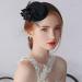FRCOLOR Mini Top Hat Fascinator Hair Clip Black Veil Top Hat Hair Clip Hair Accessories for Halloween Tea Party - Buy Online on GoSupps.com