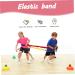 Cooperative Stretchy Band Elastic 78.74in Colorful Portable of War Rope Tear Resistant Fleece Exercise Bands for Group Games Fits 3 People Stretchy Band 300cm - Buy Online on GoSupps.com