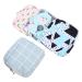 Ciieeo makeup brushes 4PCs Sanit 2 storage bags for women's binding pad different color b