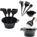 Hair Coloring Dyeing Kit Tint Tool Brush and Bowl Set Double-sided Coloring Comb Hairdressing Brushes Bowl Combo Salon Hair Color Dye Tint Tool Set Kit (4PC Hair Coloring Dyeing Kit) - Buy Online on GoSupps.com