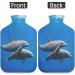 2L Delphin Hot Water Bottle - Pain Relief for Menstrual Cramps & Cold Feet | PVC Warming Bag for Heat Therapy & Ice Compression | International Shipping - Buy Online on GoSupps.com