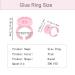 300PCS Disposable Glue Rings for Eyelash Extensions - Volume Lashes Fan Pink - Buy Online on GoSupps.com