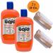 Gojo Natural Orange Pumice Hand Cleaner 28 Oz. with Citrus Scrub & 2 Sparklen Nail Brushes - Buy Online on GoSupps.com