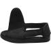 Men's Wide Width Open Toe Diabetic Recovery Slippers - Adjustable Orthopedic Walking Shoes for Foot Relief - Non-slip Arthritis Edema House Shoes - 7 Wide Black - Buy Online on GoSupps.com