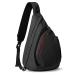 OutdoorMaster Sling Bag - Crossbody Shoulder Chest Urben/Outdoor/Travel Backpack for Women & Men (Black) Medium L07-black