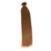 Light Brown Bonding Hair Extensions - 100% Remy Real Hair 50cm U-Tip Keratin Bond #12 - Smooth Strands for Long Hair - Buy Online on GoSupps.com