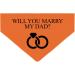 Personalized Dog Hollow - Marry My Daddy Triangular Cloth for Pets - Unique Collar Accessory - Buy Online on GoSupps.com