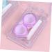 Solustrie Mini Container Set for Colored Contact Lenses - Portable & Safe Travel Case | 4-Piece Lens Cleaning Holder - Buy Online on GoSupps.com