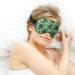 Weed with Skulls Sleep Mask - Adjustable Eye Cover for Sleeping, Blocking Light. Perfect for Night Travel and Napping - Men and Women - Buy Online on GoSupps.com