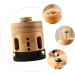 Lurrose Smoke-Free Moxibus Tube & Moxa Gel Burner Tool | Wooden Moxibustion Pot & Bamboo Pipe for Home Use - Buy Online on GoSupps.com