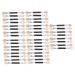 PLAFOPE 40pcs Latex Eye Shadow Stick Portable Makeup Professional Eyeshadow Sponge Aluminum
