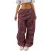 Shop Y2K Women's Parachute Cargo Pants | Vintage 90s E-Girl Streetwear Baggy Track Pants - Buy Online on GoSupps.com