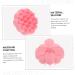 Magiclulu 3ST Silicone Massage Bath Brush - Portable Scalp Massager & Hand Washer for Kids | Pink Travel Accessories - Buy Online on GoSupps.com