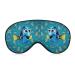 Outdoor Light-Blocking Eye Mask Dory Faces Print Air Travel Polyester Eye Mask Multi-Functional Eye Mask