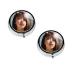Horror Cute Girl Printed Mini Round Pill Box Pill Box 3 Compartment Medicine Pill Case Pill Organizer Travel Pillbox Portable Pill Box for Pocket Home Office Use