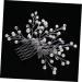 FRCOLOR Hair Comb bridal accessories rhinestone jewelry pearl headpiece bridal headpiece headdress accessories white comb bride European and American Hair Jewelry - Buy Online on GoSupps.com