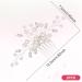 PAGOW Pearl Rhinestone Hair Comb Set - Crystal Flower Hairpieces for Women - Bridal Wedding Accessories (Silver White) - Buy Online on GoSupps.com