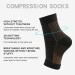Valcatch Foot Compression Sleeves for Ankle and Heel Support | Toeless Stockings for Inflammation Relief & Improved Blood Circulation | Unisex S/M - Buy Online on GoSupps.com