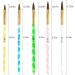 5 Pcs Round Sable Acrylic Nail Brush Set - Nail Art Tool Set No.2/4/6/8/10 (Golden) - Buy Online on GoSupps.com
