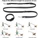 Etaccu Double Linen Freehand Practice Lines for Medium to Large Dogs - 2m Non-Slip Reflective Handle (Black) | Strong & Durable for 35kg - Buy Online on GoSupps.com