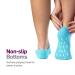 NatraCure Moisturizing Gel Booties & Gloves Set for Dry Hands, Feet, and Skin - Aqua Color - Buy Online on GoSupps.com