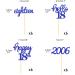 24 Glitter 18th Birthday Cupcake Toppers - Blue Decoration for 2006 Born Boys | 18th Birthday Party Accessories & Cake Decorations - Buy Online on GoSupps.com