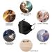 50PCS KF94 Black Disposable Face Masks Mix-Navy 4-Ply Protection 3D Face Shield for Adults - Buy Online on GoSupps.com