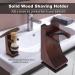Zroven Shaving Holder Stand - Solid Wood Razor & Brush Organizer for Ultimate Shaving Experience - Buy Online on GoSupps.com