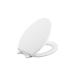Kohler K-20110-0 Brevia Elongated Toilet Seat with Grip-Tight Bumpers, Quiet-Close Seat, Quick-Attach Hardware, White White Elongated Toilet Seat Quiet-Close