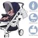 Menions Portable Nappy Changing Mat with Wipe-Pocket and Head Cushion - Waterproof Travel Change Pad for Babies - Grey Star Print - 0 Months - Buy Online on GoSupps.com