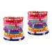 ABOOFAN 24 Pcs Clay Bracelet Bohemia Bracelets Stackable Bracelet Bracelets Aesthetic Elastic Bracelet Summer Beach Bracelets Summer Beach Jewelry Wafer Decorate Miss Polymer Clay