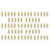 Small Hair Clips Mini Hair Claw Clips No-Slip Grip Jaw Clips Glitter Teeth Clips Rhinestone Hair Clips Metal Clamps Mix Colored Flower Hair Accessories for Girls Women (Gold-White Crystal)