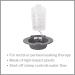 McKesson Sitz Bath with 2000 mL Bag - Plastic, Graphite - 500 mL Increments - 1 Count - Buy Online on GoSupps.com