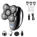 5 in 1 Electric Shaver for Men Beard Hair Trimmer Bald Head Razor 5D Floating Electric Nose Hair Trimmer LCD Display