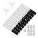 RDEXP Plastic Lip Gloss Refill Bottle 10ml Black 10pcs