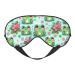 Double-Sided Eye Mask Eye Sleep Shade Cover Kawaii-Frog-Flowers Unisex Night Sleeping Mask