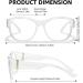 Lvioe Blue Light Filter Glasses - Trendy Anti-Blue Light Overhead Glasses for Computers Reading TV & Gaming - Buy Online on GoSupps.com