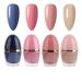 Nude Nail Polish Set Pink Nail Varnish Set Long Lasting Glitter Nude 4 Colors Nail Polishes Quick Dry Nail Polish for Women Girls DIY Nail Art at Home 7ML