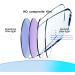 Buy Color Glint Sapphire Progressive Bifocal Glasses - Anti-Blue Light High Hardness +3.00 for Ages 60-65 - Black & Brown - Buy Online on GoSupps.com