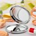 Sister Gifts: Silver Compact Mirror for Bridesmaid, Wedding Day Gift - 2.6 inch Round Folding Handheld Mirror with 1x/2x Magnification - Buy Online on GoSupps.com
