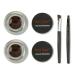 Frola 2 In 1 Long-wear Gel Eyeliner Smudge-proof & Waterproof  Last for All Day Long  2 Pieces Eye Makeup Brushes Included (6 Brown+Brown)
