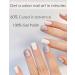 TrueShei Nail Foils | 20PC White Glitter Self-Adhesive Gel Nail Stickers | UV Gel Film & Gellack Wraps for Stunning Nails - Buy Online on GoSupps.com