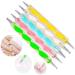 Jsdoin 5 pc 2 Way Dotting Pen Nail Art Tool Set for Manicure - Dot Paint Kit - Buy Online on GoSupps.com