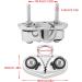 Acouto Boat Cam Cleat with Wire Ring | 316 Stainless Steel | For Wire Sizes Up To 10mm | Sailboat Pilates Equipment - Buy Online on GoSupps.com