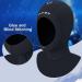 XUKER Neoprene Wetsuit Hood 3/2mm - Diving & Surfing Thermal Cap - Black X-Large - Buy Online on GoSupps.com