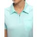 YSENTO Women's Short Sleeve Polo Golf Shirt with Zippered Collar & Pockets - Sky Blue XL - Buy Online on GoSupps.com