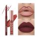 BestLand 6Pcs Matte Liquid Lipstick and Lip Liner Set - Waterproof Nude Makeup Kit (Set D) - Buy Online on GoSupps.com